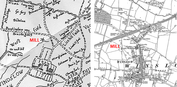 Map showing location of the New Mill